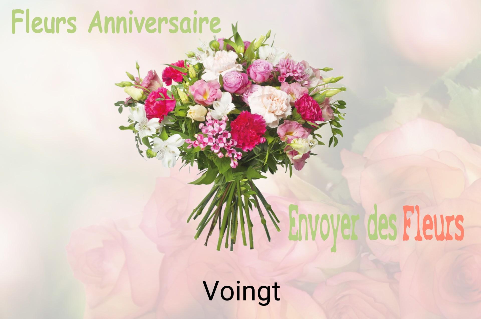 Bouquet de fleurs d’anniversaire livré à Voingt